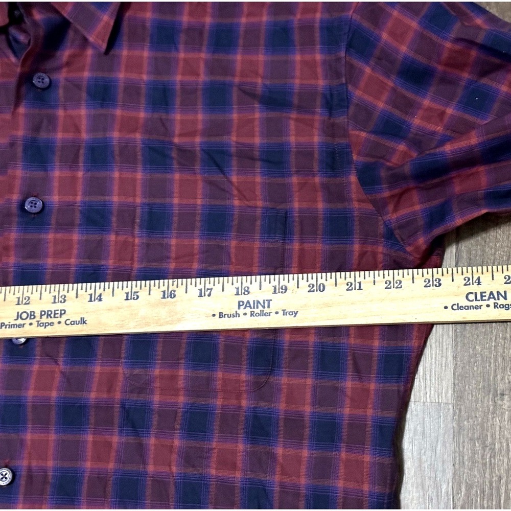 Robert Talbott Classic Button Up Shirt Mens Size M Multicolor Plaid‎ Long Sleeve - Picture 10 of 15